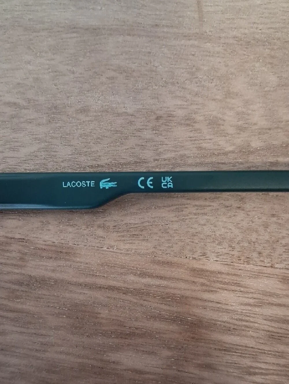 Lacoste Matte Dark Green Frame Sunglasses with Black Lenses